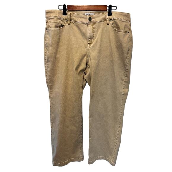 Lane Bryant Woman's Size 18 Tan Jeans 30” inseam - Picture 1 of 3